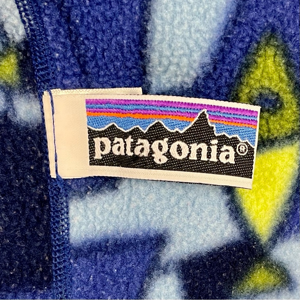 Patagonia Synchilla Fleece Jacket Boys 24M Girls Y2K 2004 Full Zip Hooded Fall - Picture 5 of 7